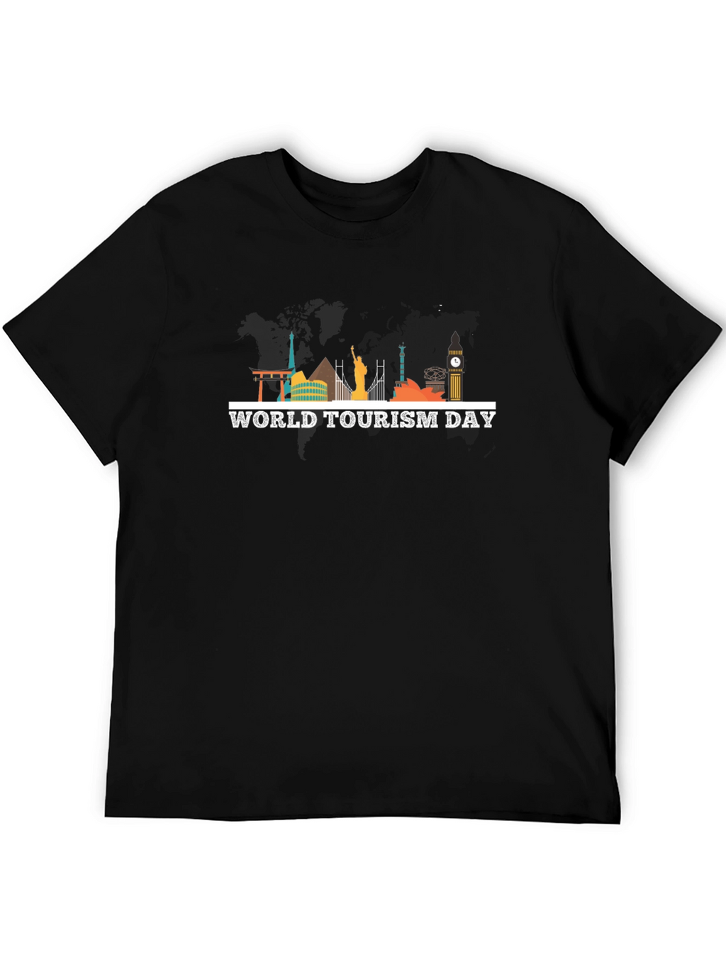 World Tourism Day Black T-Shirt