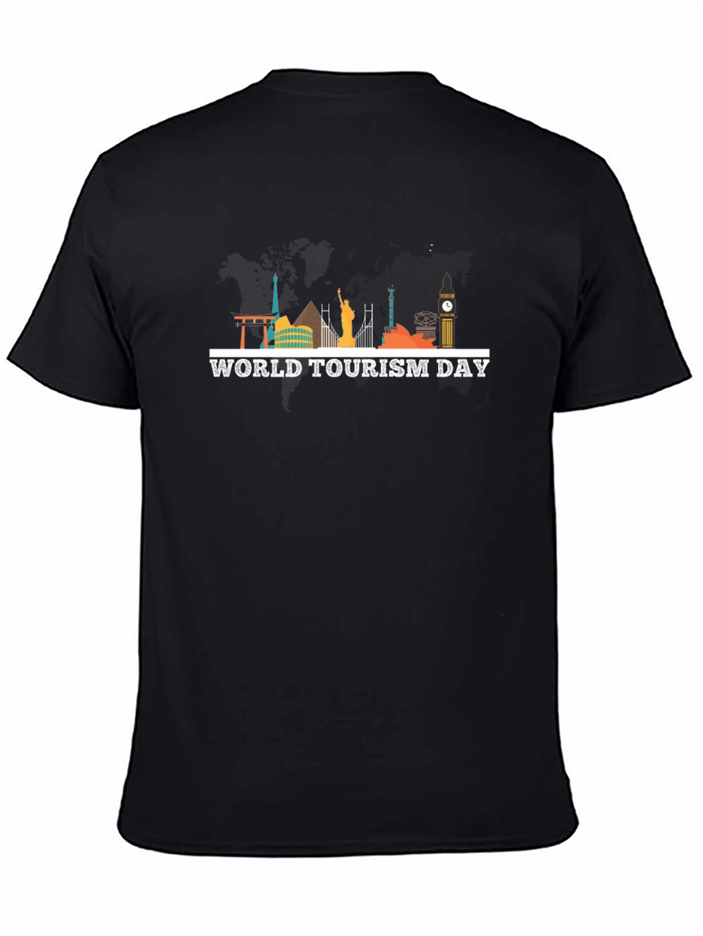 World Tourism Day Black T-Shirt
