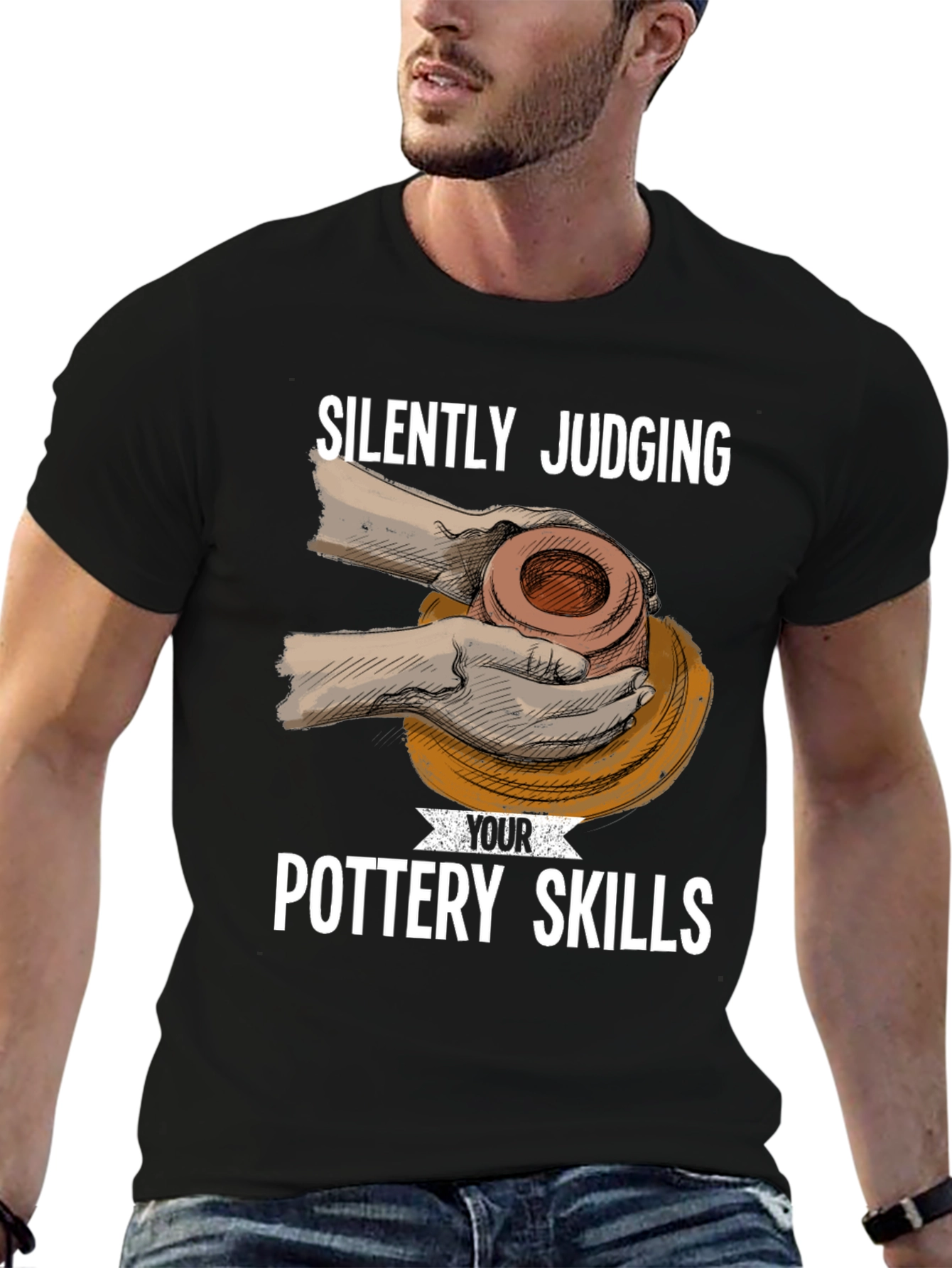 Silently Judging Pottery Skills T-Shirt