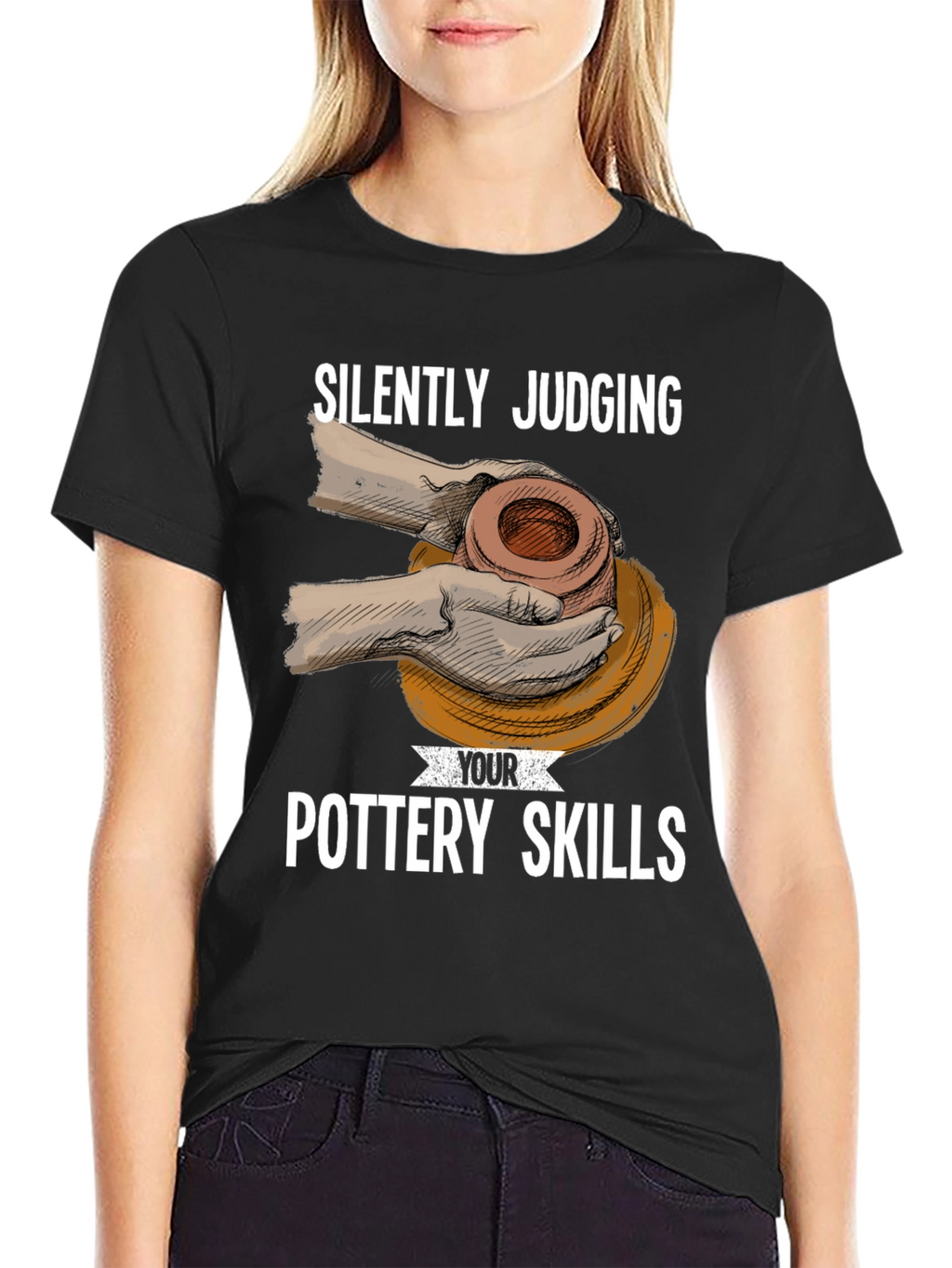 Silently Judging Pottery Skills T-Shirt