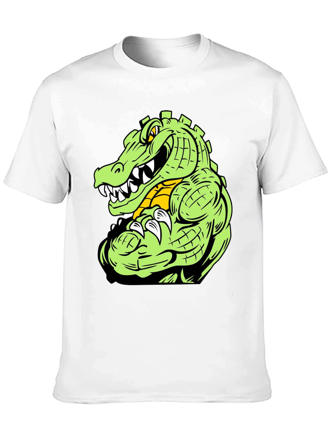 Gator Graphic Tee - Black Cotton T-Shirt