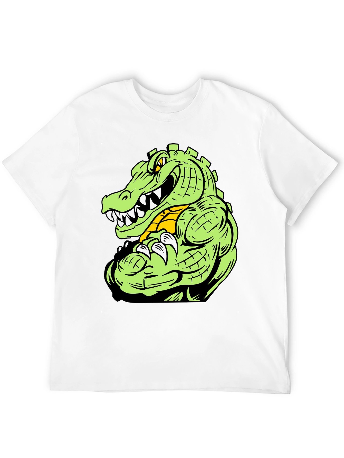 Gator Graphic Tee - Black Cotton T-Shirt