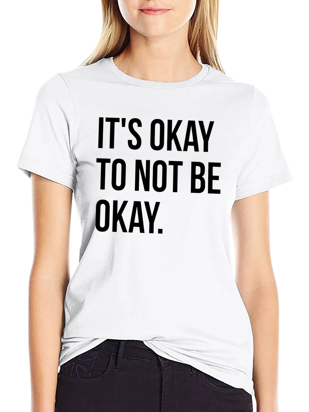 Its Okay To Not Be Okay T-Shirt - Black