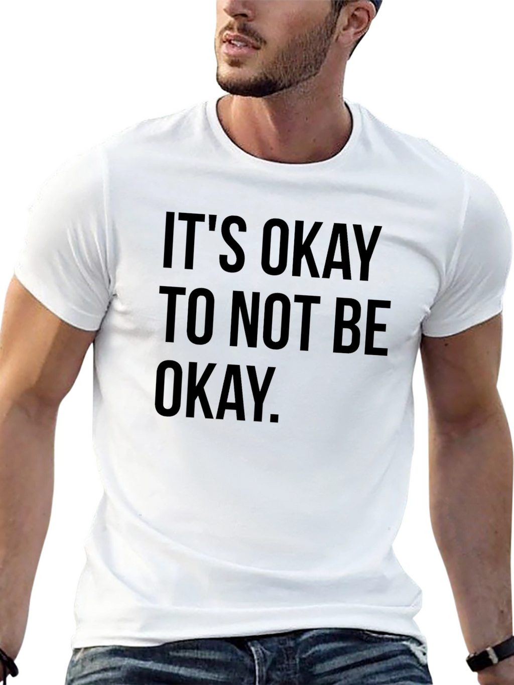 Its Okay To Not Be Okay T-Shirt - Black
