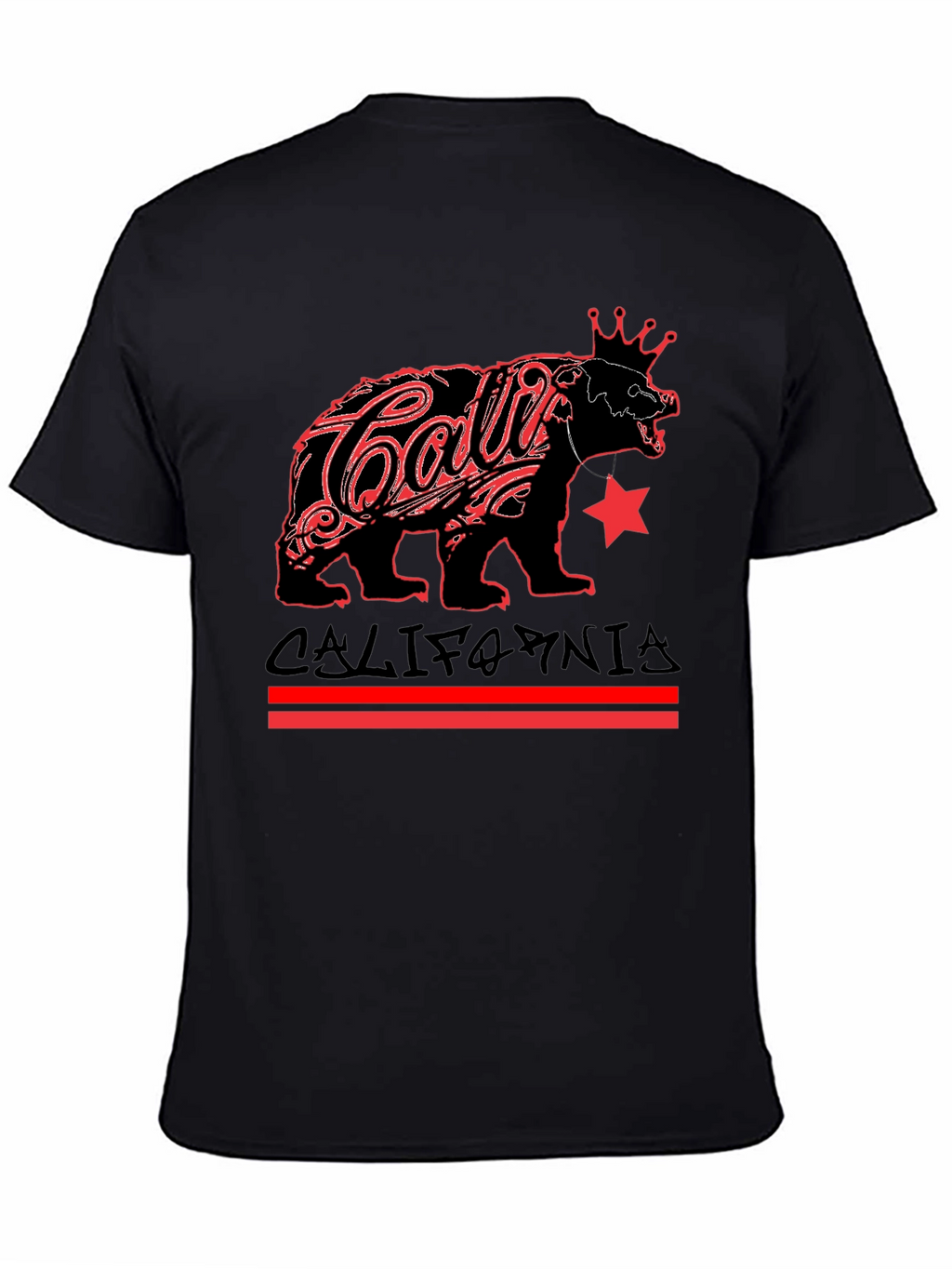 California Bear Black Graphic Tee