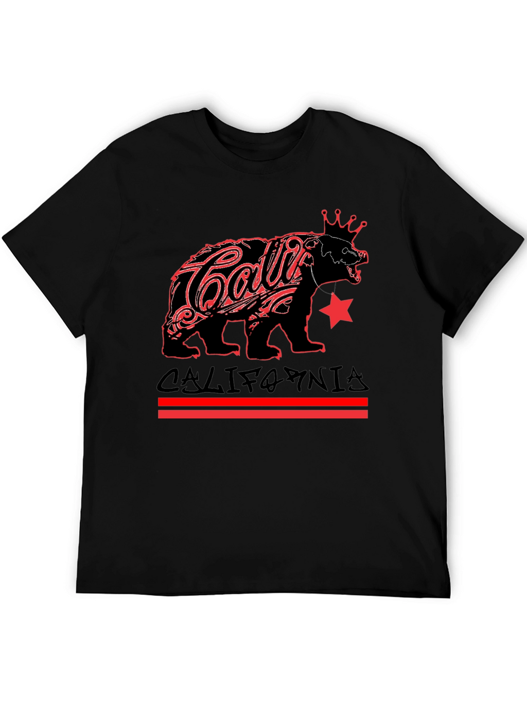 California Bear Black Graphic Tee