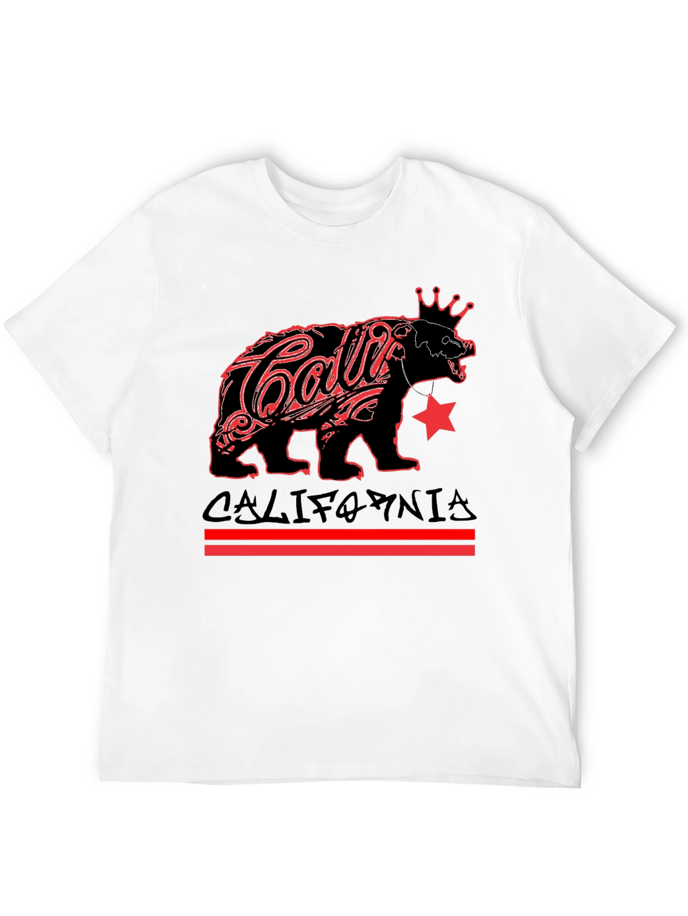California Bear Black Graphic Tee