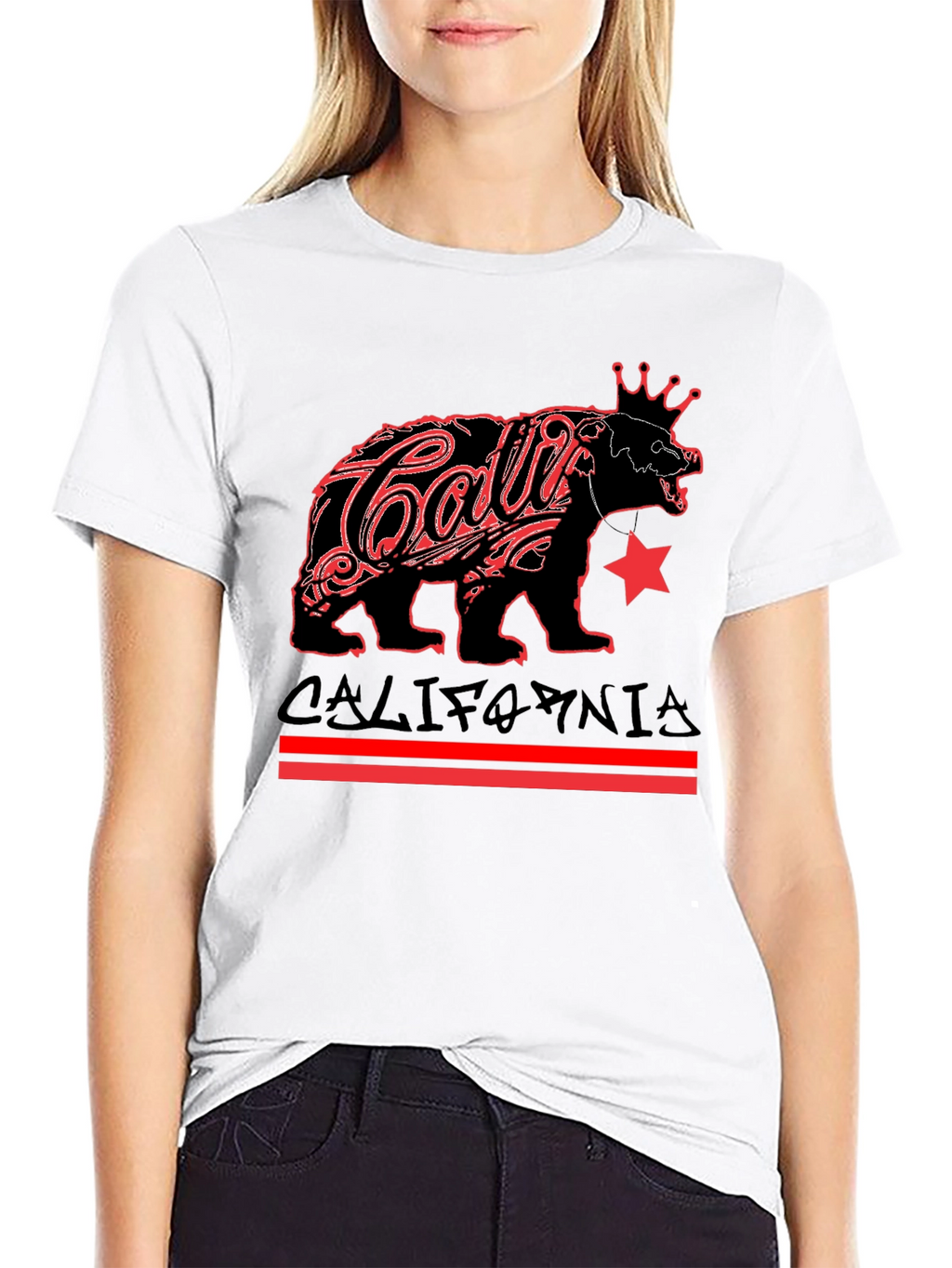 California Bear Black Graphic Tee