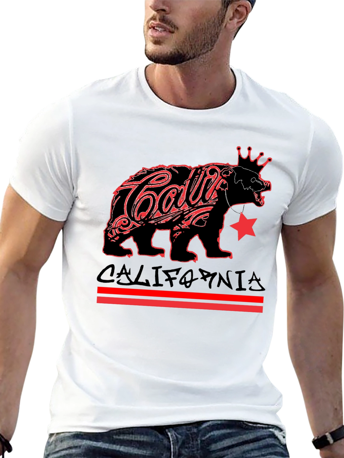 California Bear Black Graphic Tee