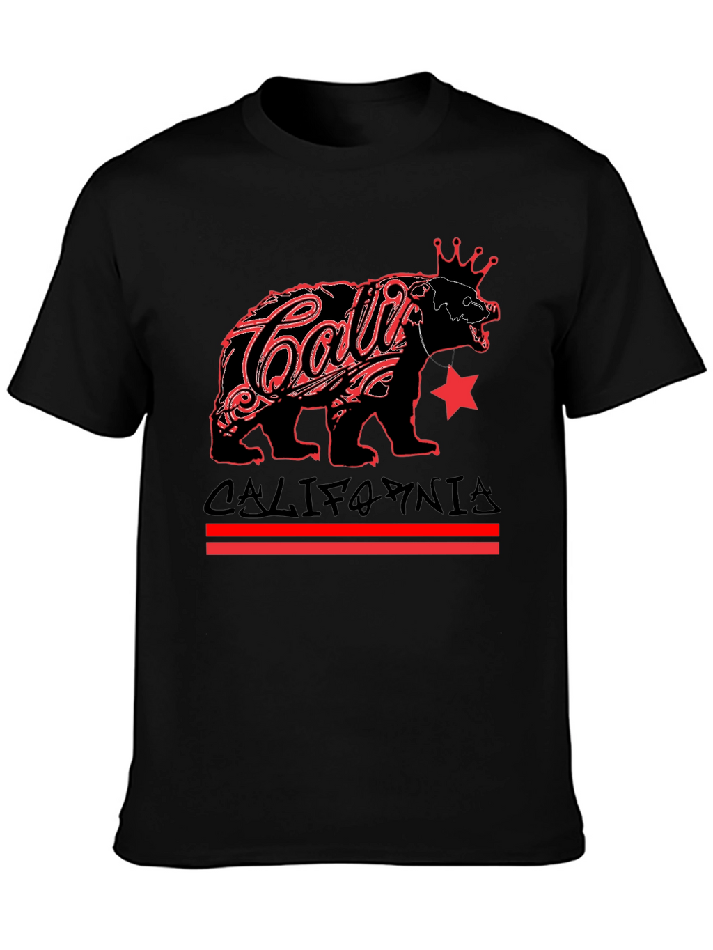 California Bear Black Graphic Tee