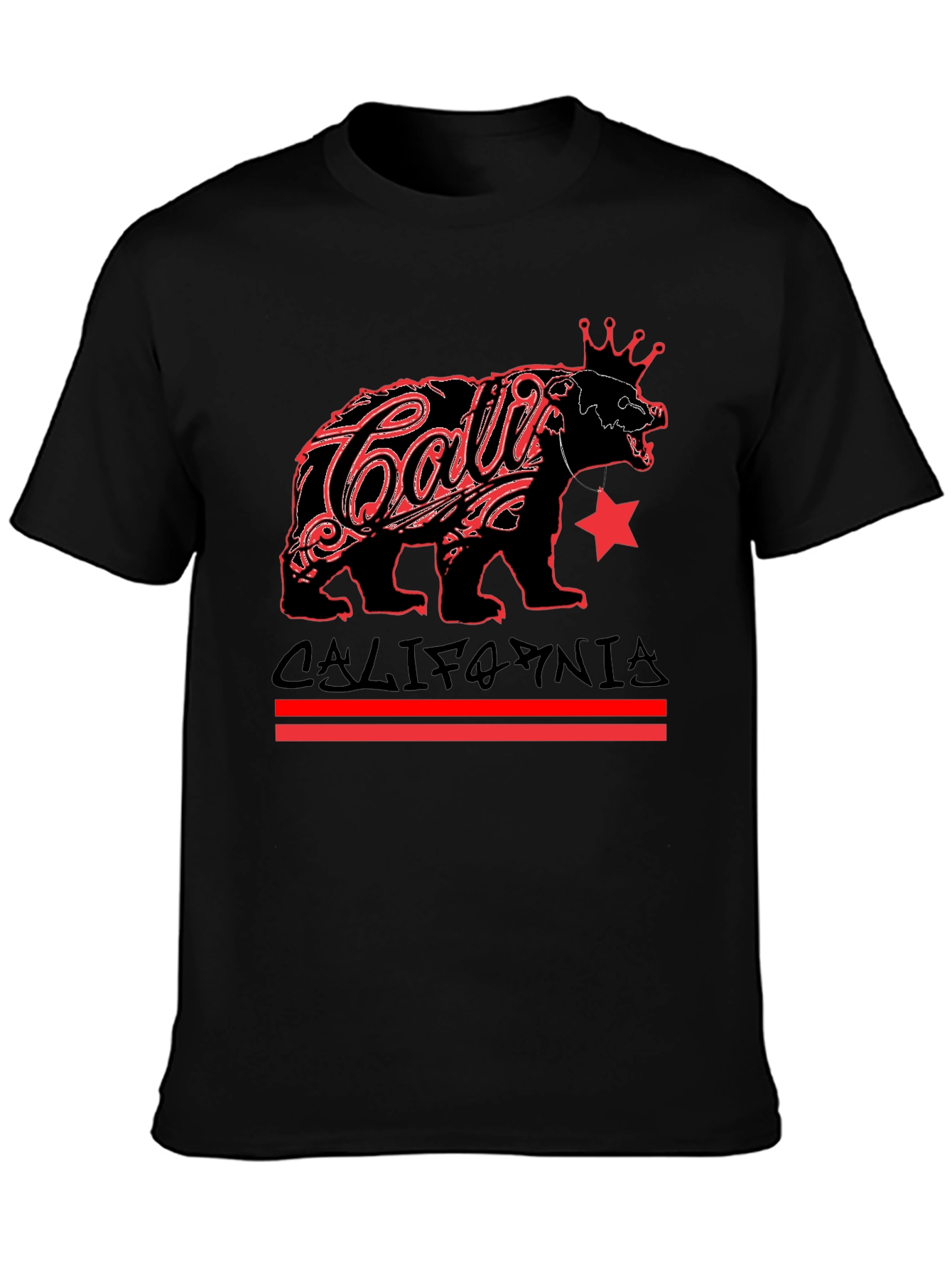 California Bear Black Graphic Tee