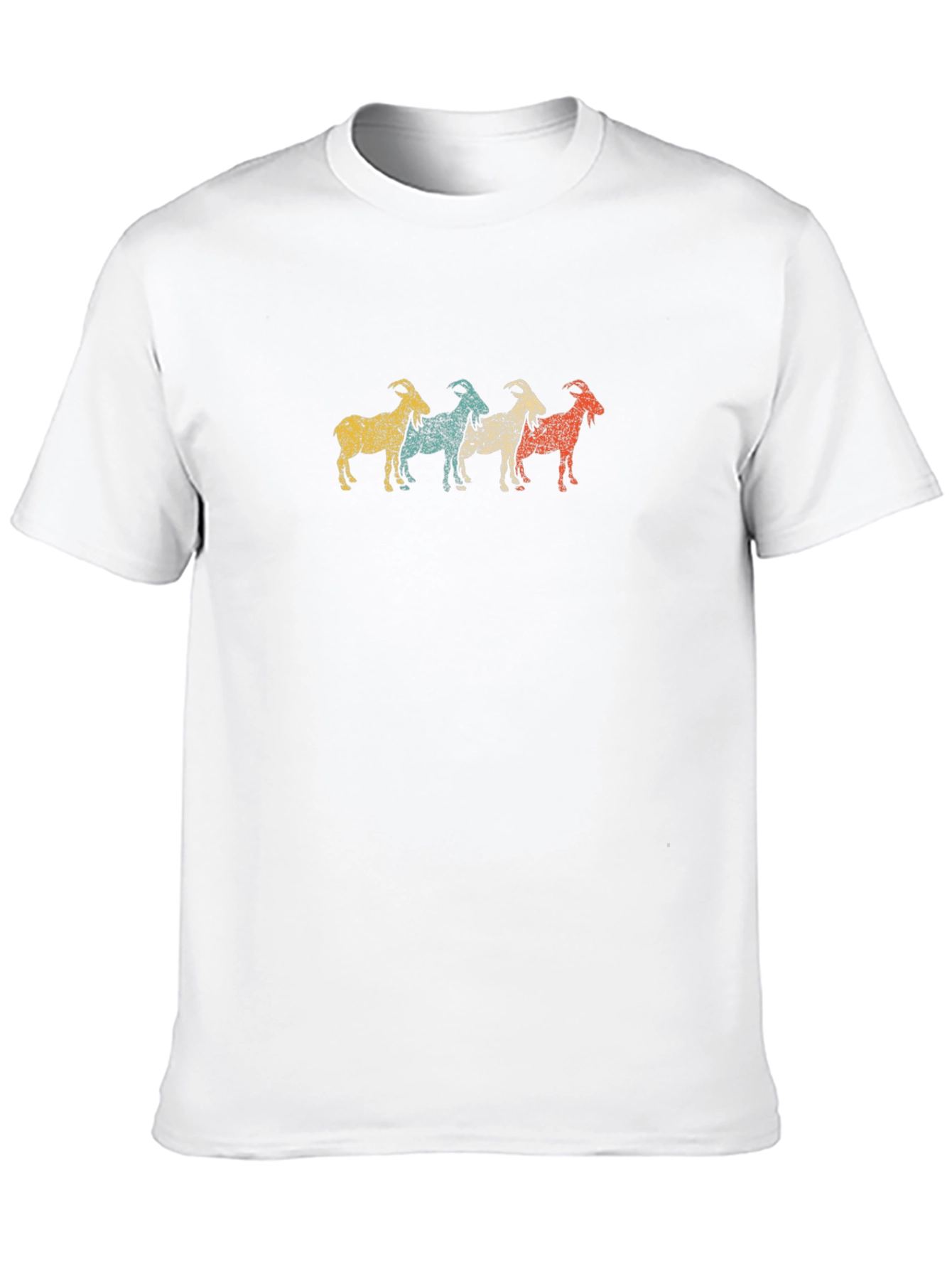 Retro Goat T-Shirt - Unique Animal Tee