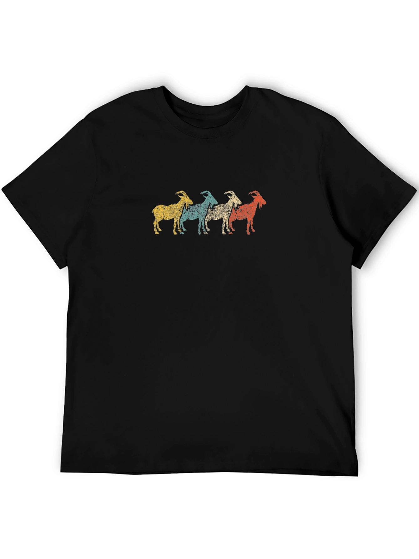 Retro Goat T-Shirt - Unique Animal Tee