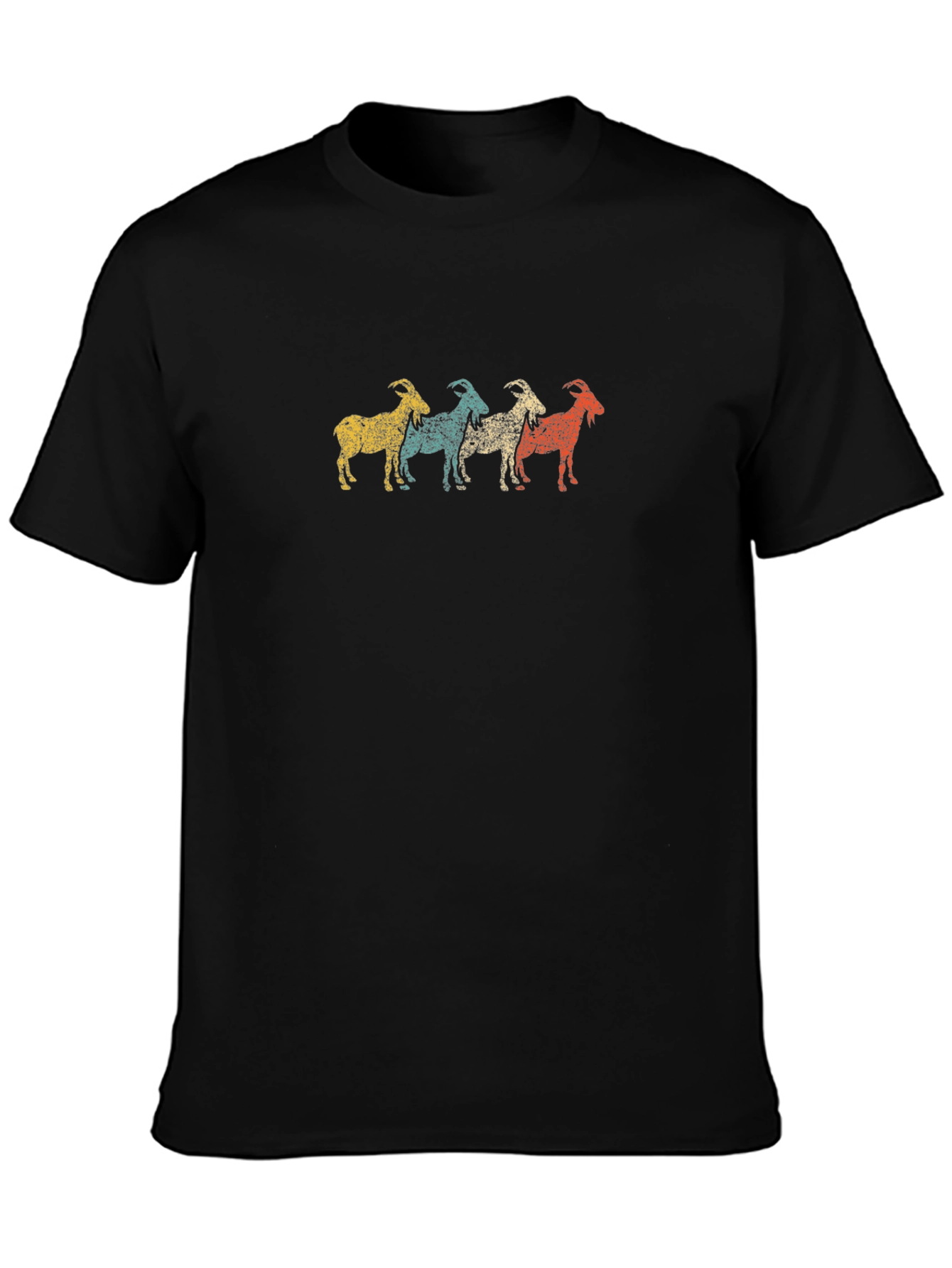 Retro Goat T-Shirt - Unique Animal Tee
