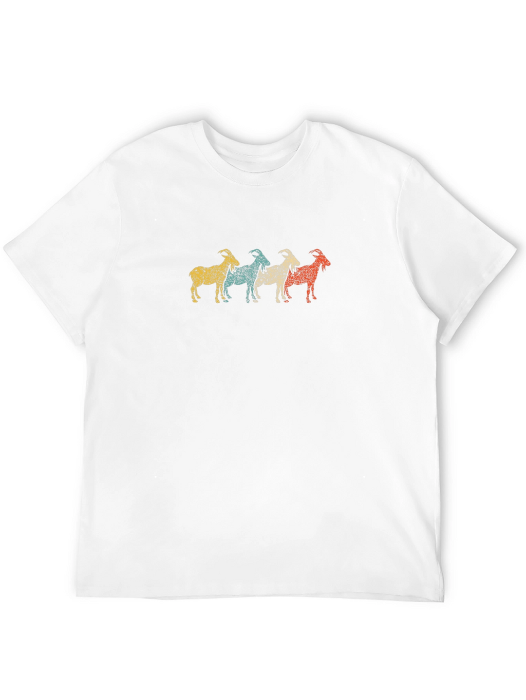 Retro Goat T-Shirt - Unique Animal Tee