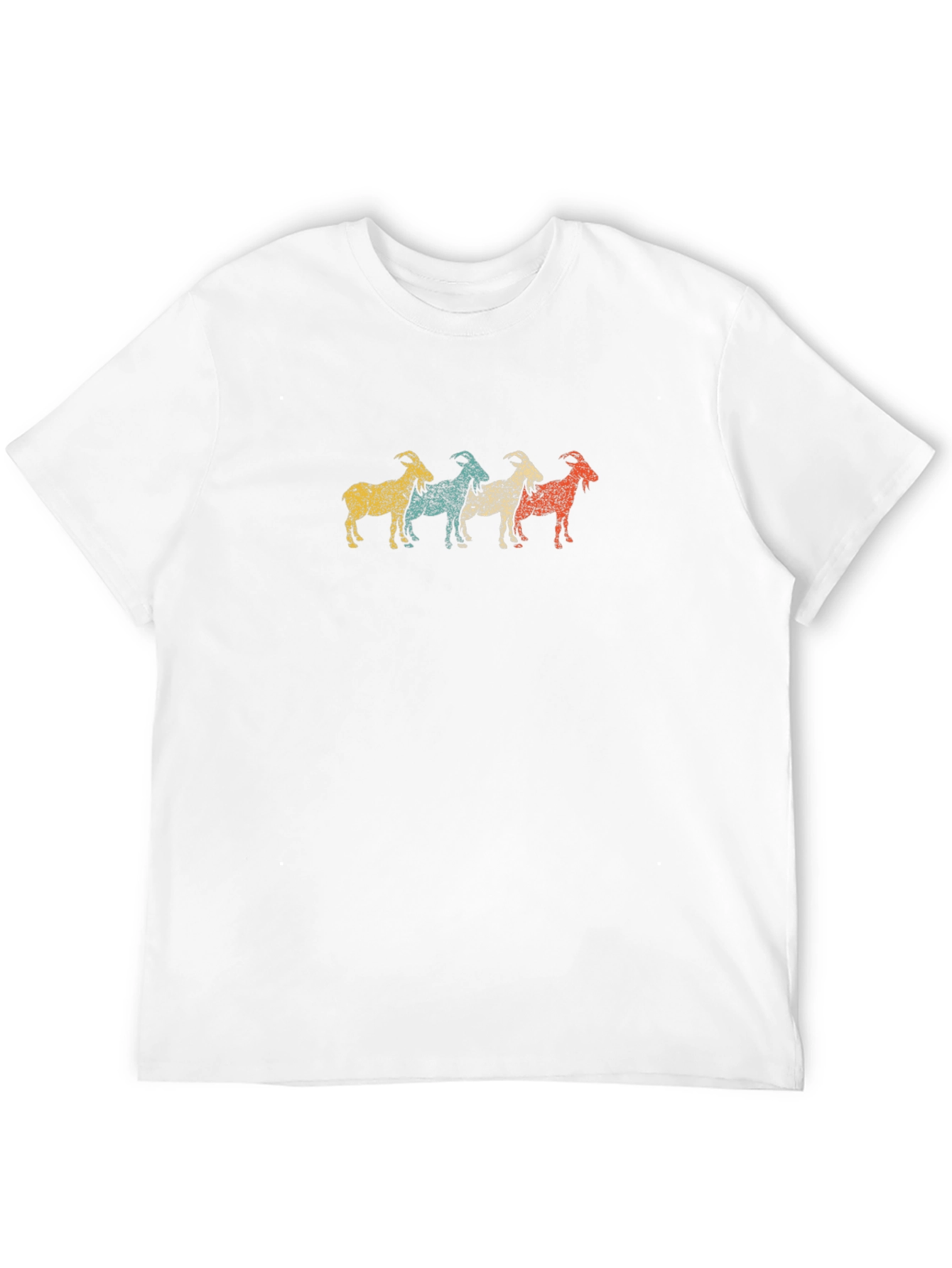 Retro Goat T-Shirt - Unique Animal Tee