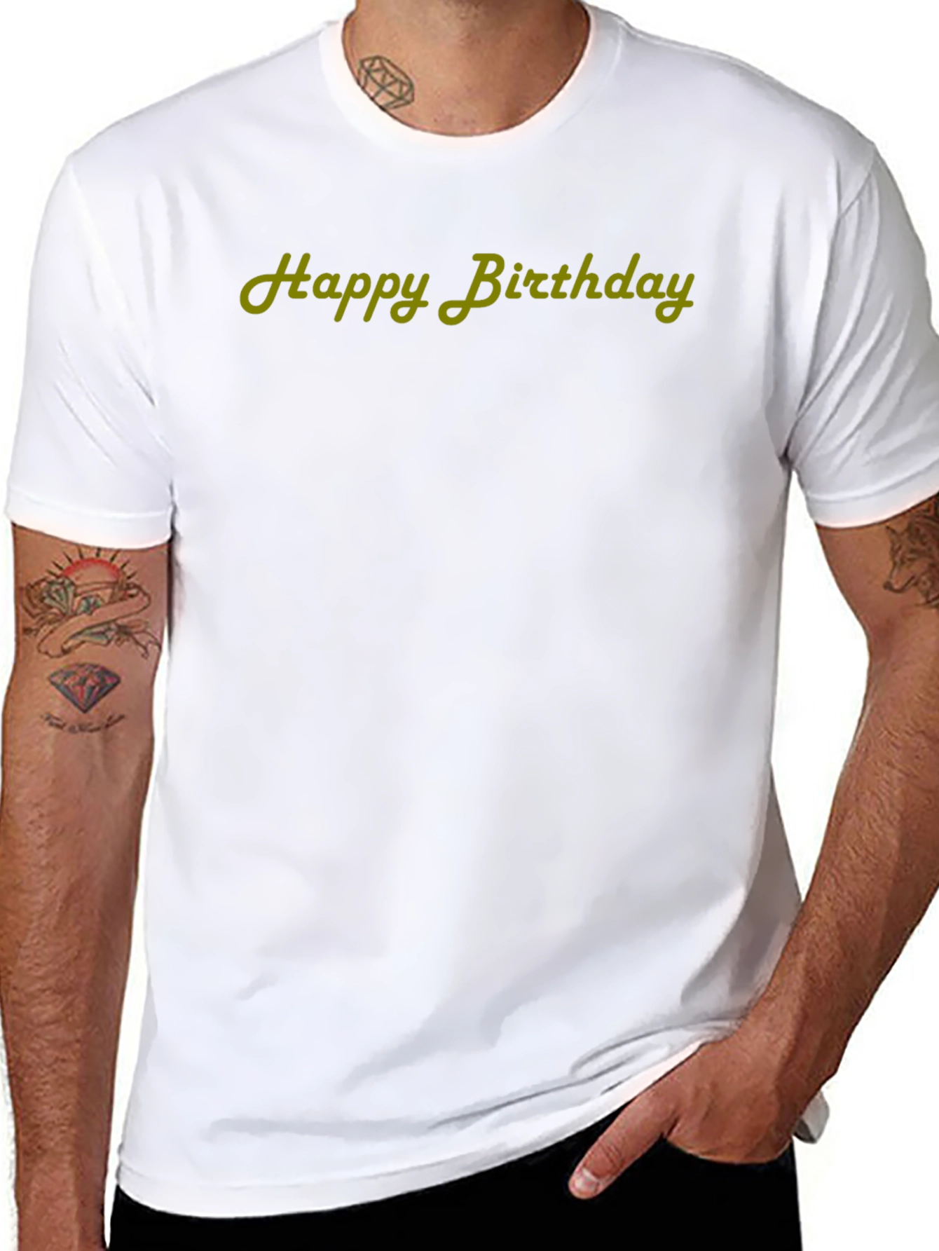 Happy Birthday Black T-Shirt - Unique Design