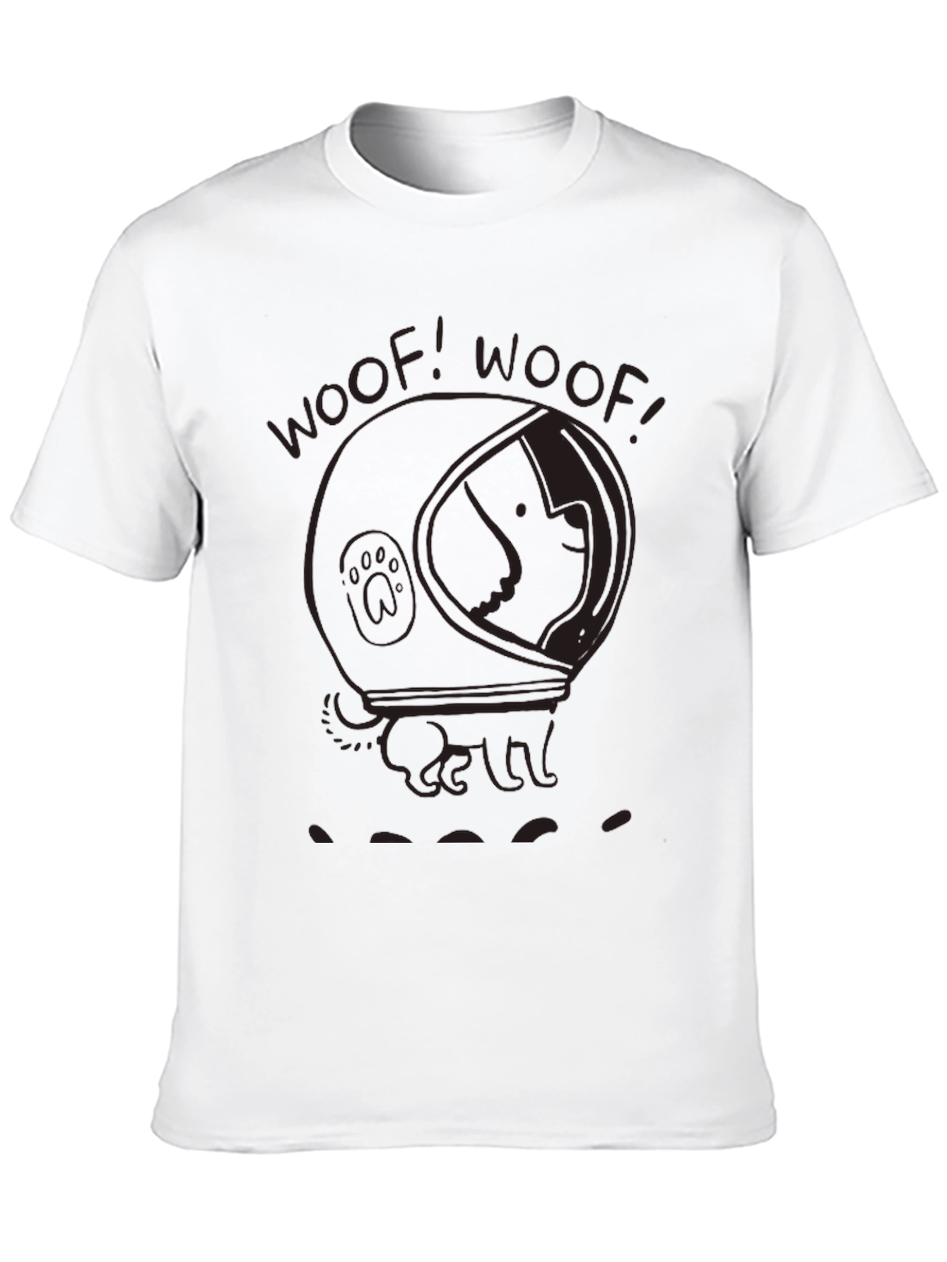 Astronaut Dog Woof! T-Shirt