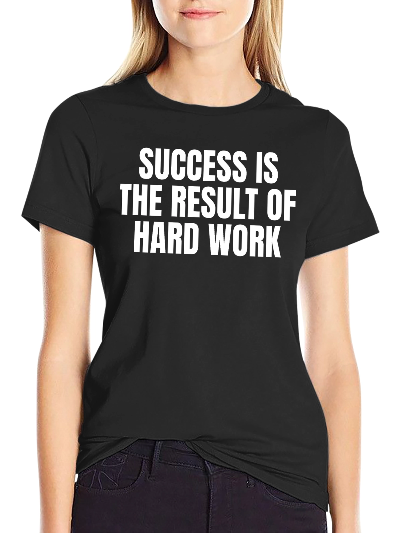 Success is Hard Work Black Graphic Tee