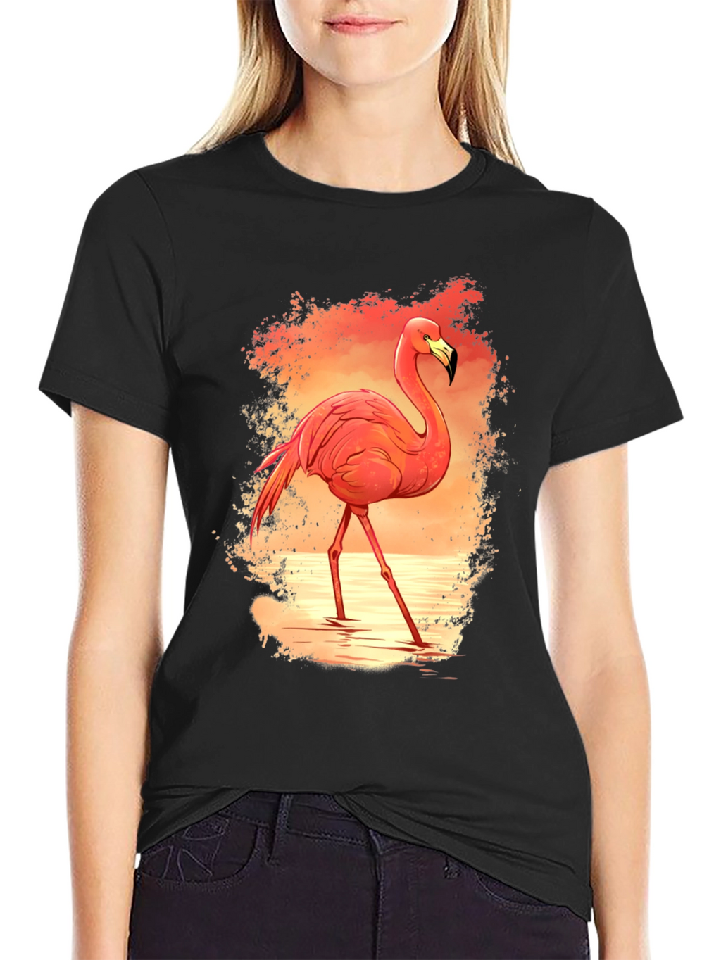 Flamingo Graphic Tee - Tropical Vibe