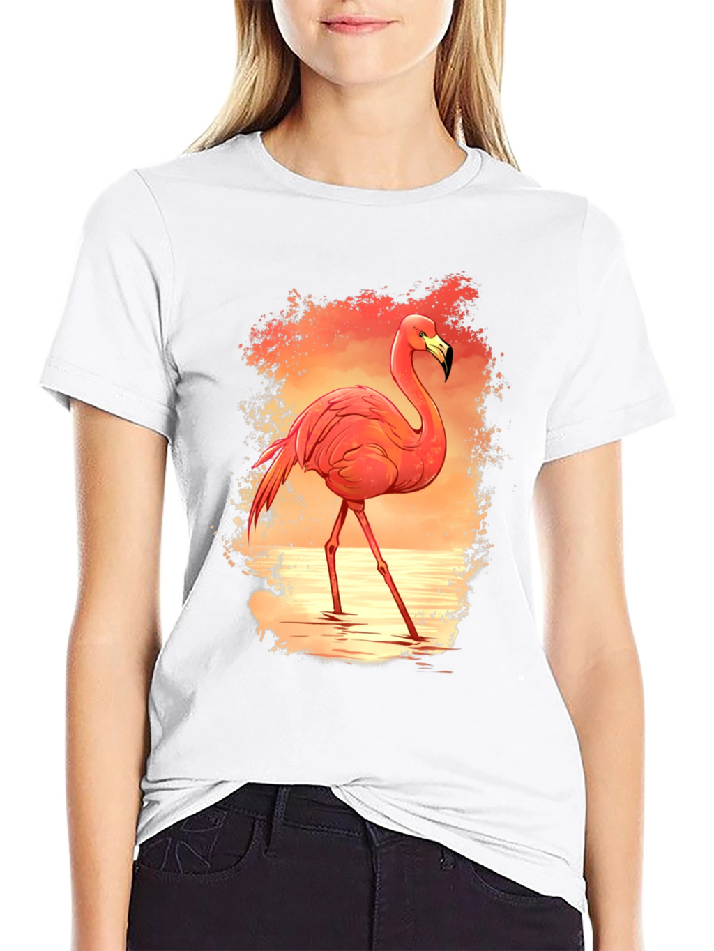 Flamingo Graphic Tee - Tropical Vibe