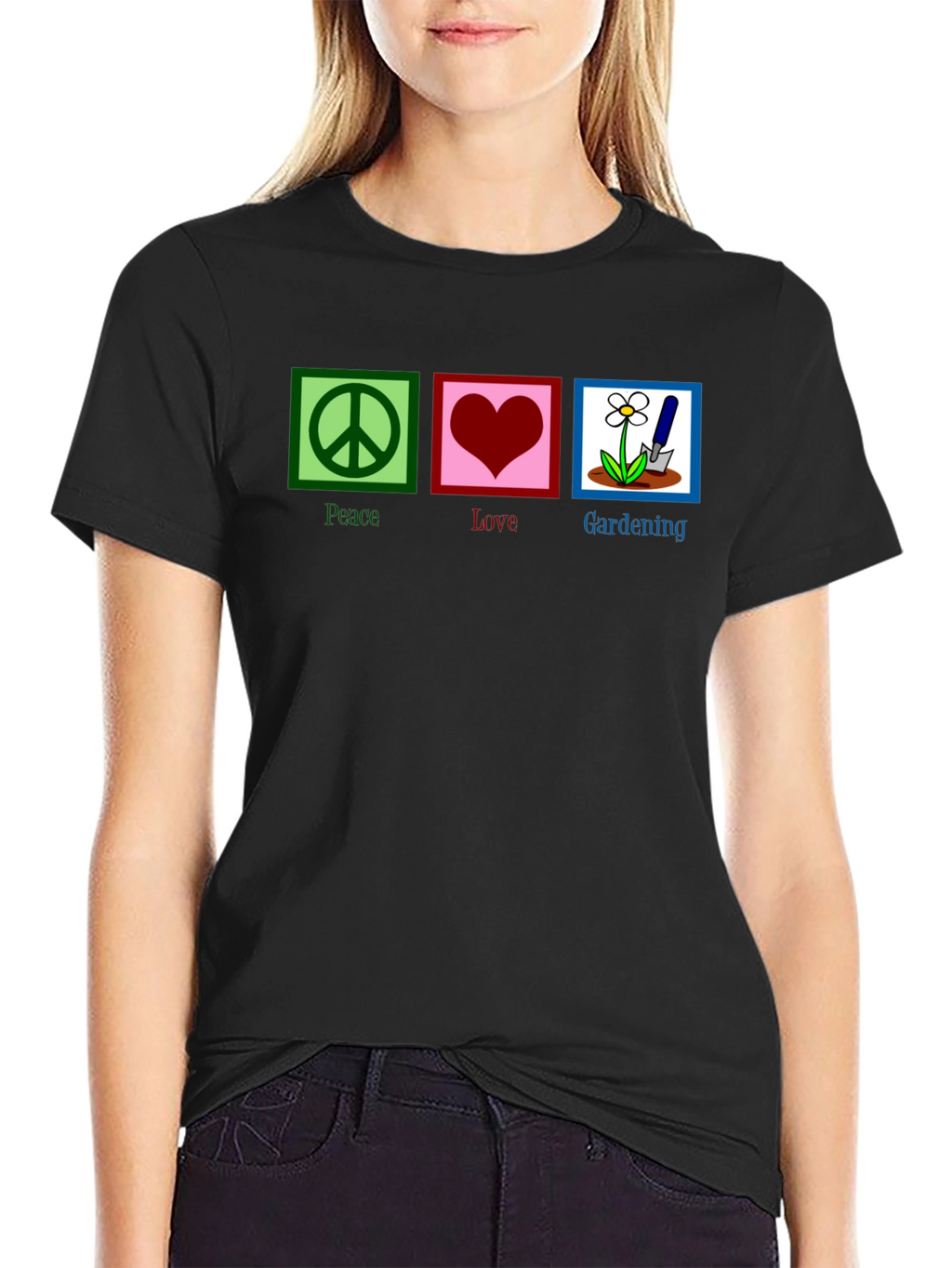 Peace Love Gardening Graphic T-Shirt