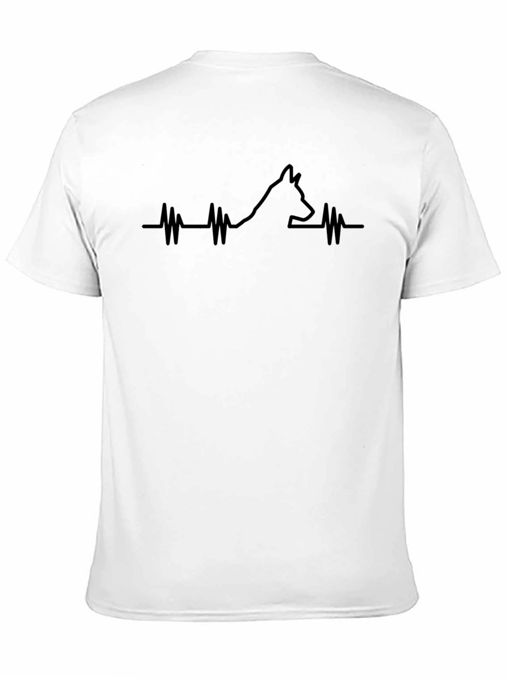 Dog Breed Heartbeat T-Shirt - Black