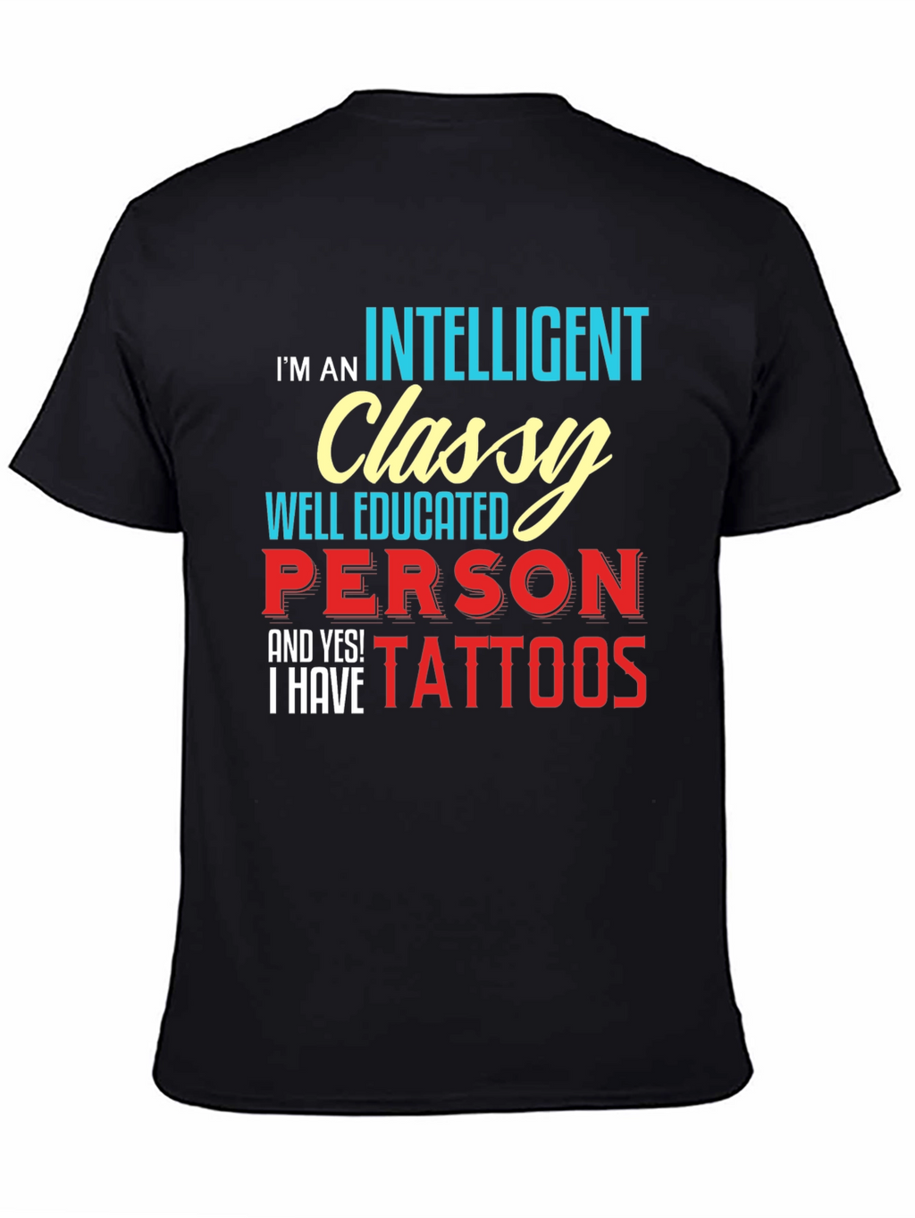 Intelligent Classy Tattooed T-Shirt