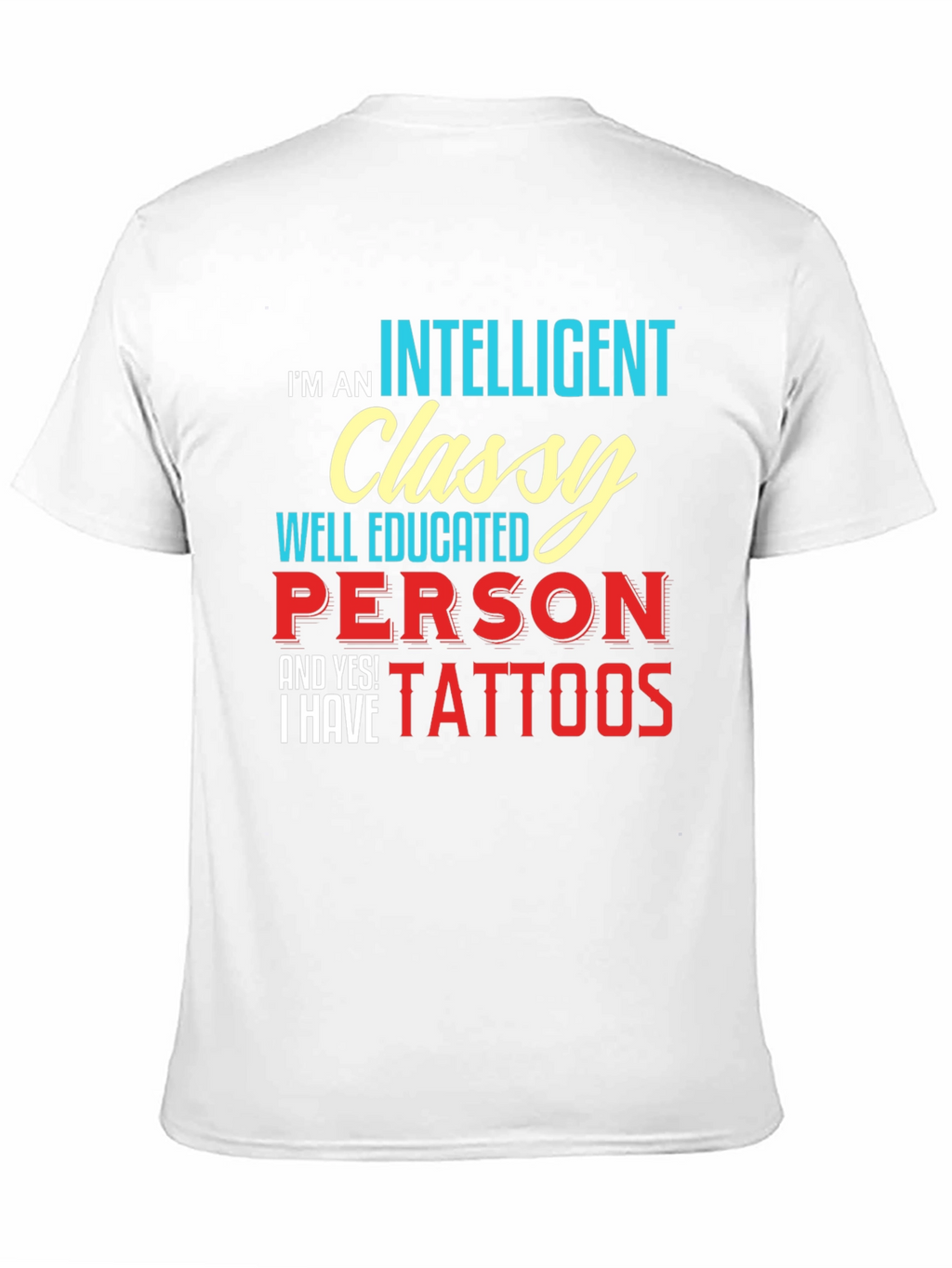 Intelligent Classy Tattooed T-Shirt
