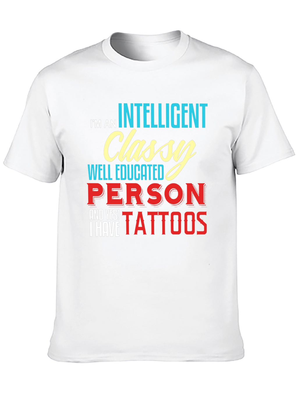 Intelligent Classy Tattooed T-Shirt