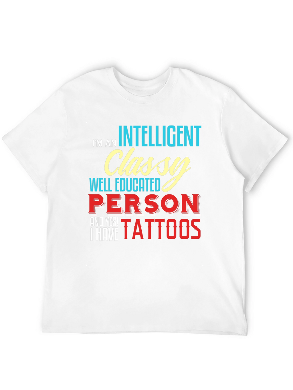 Intelligent Classy Tattooed T-Shirt