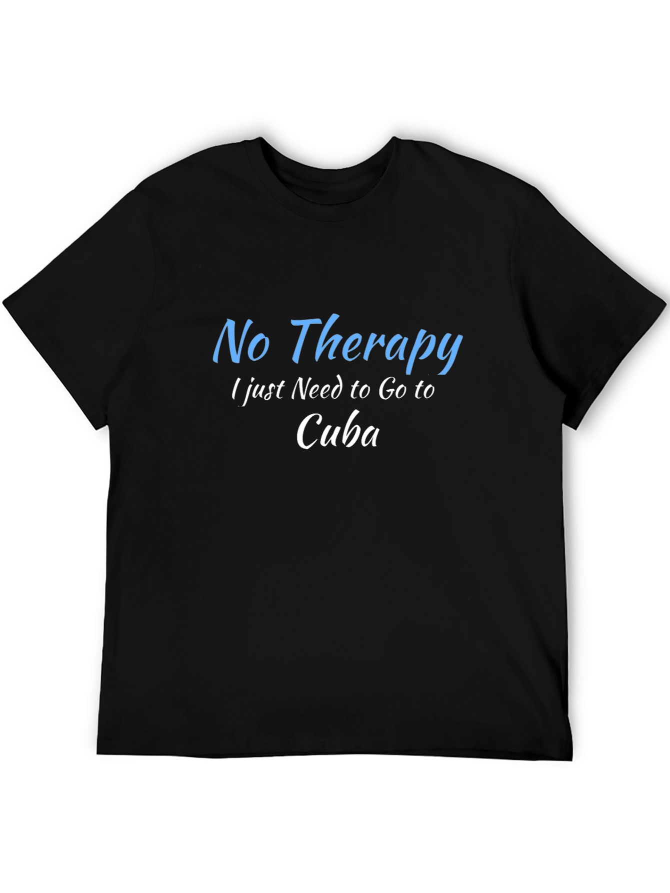 No Therapy Cuba T-Shirt - Black Graphic Tee