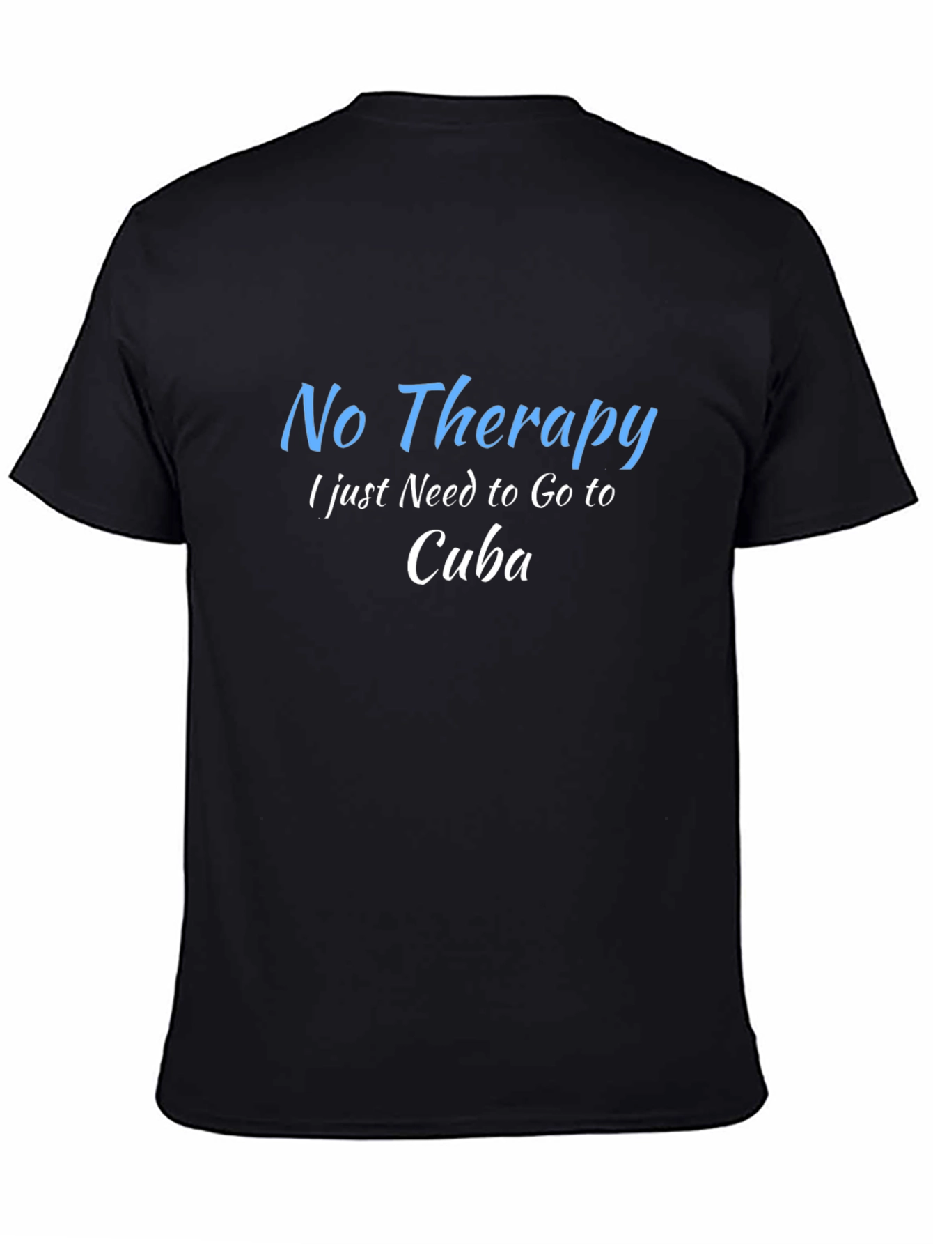No Therapy Cuba T-Shirt - Black Graphic Tee