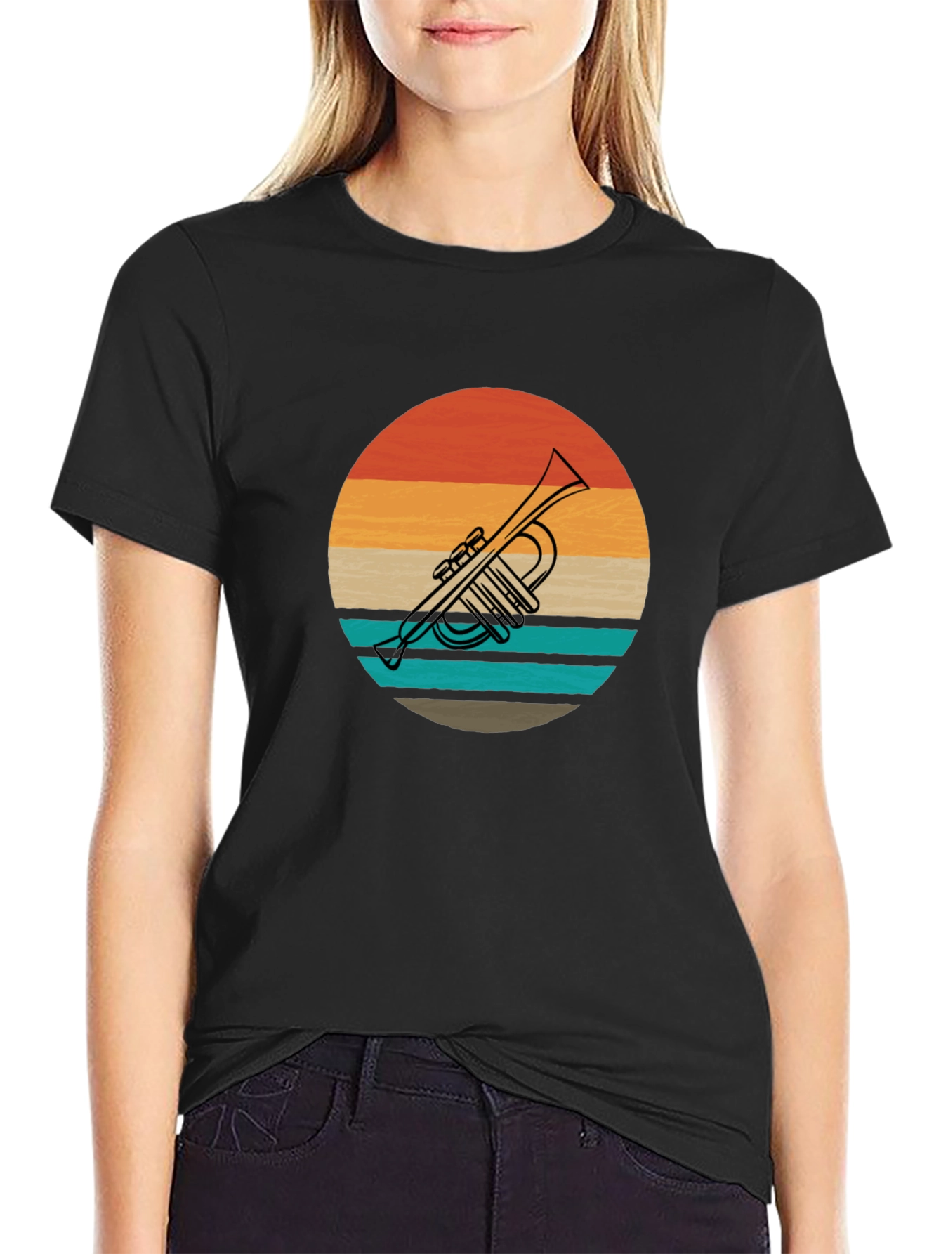 Retro Trumpet Graphic Tee