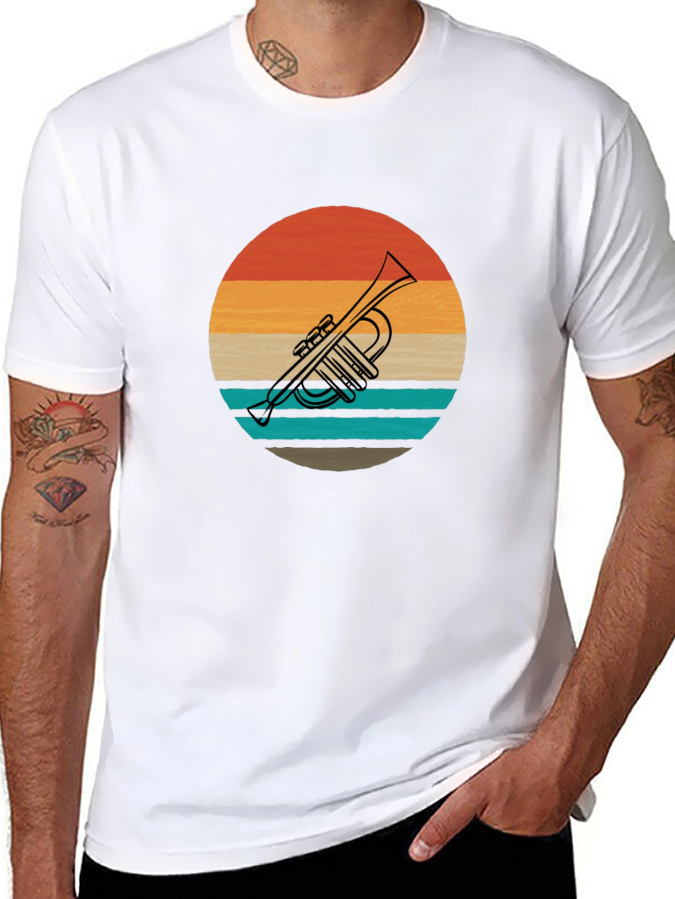 Retro Trumpet Graphic Tee
