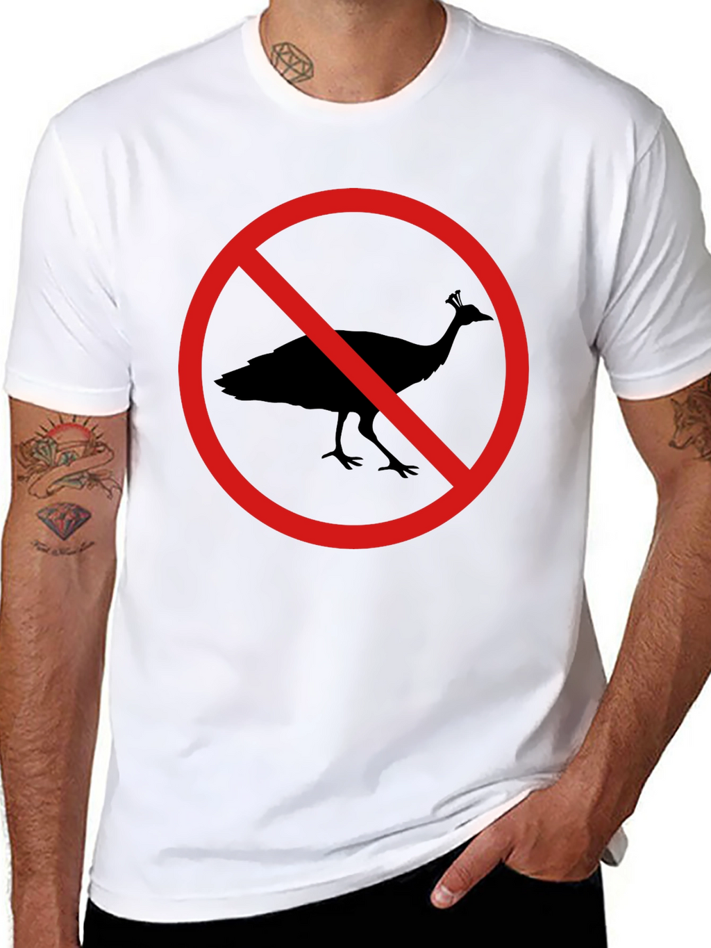 No Peacocks Allowed T-Shirt