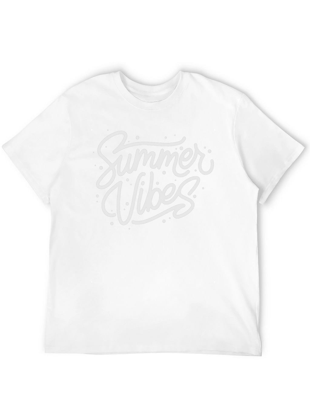 Summer Vibes Graphic Tee - Black Cotton T-Shirt