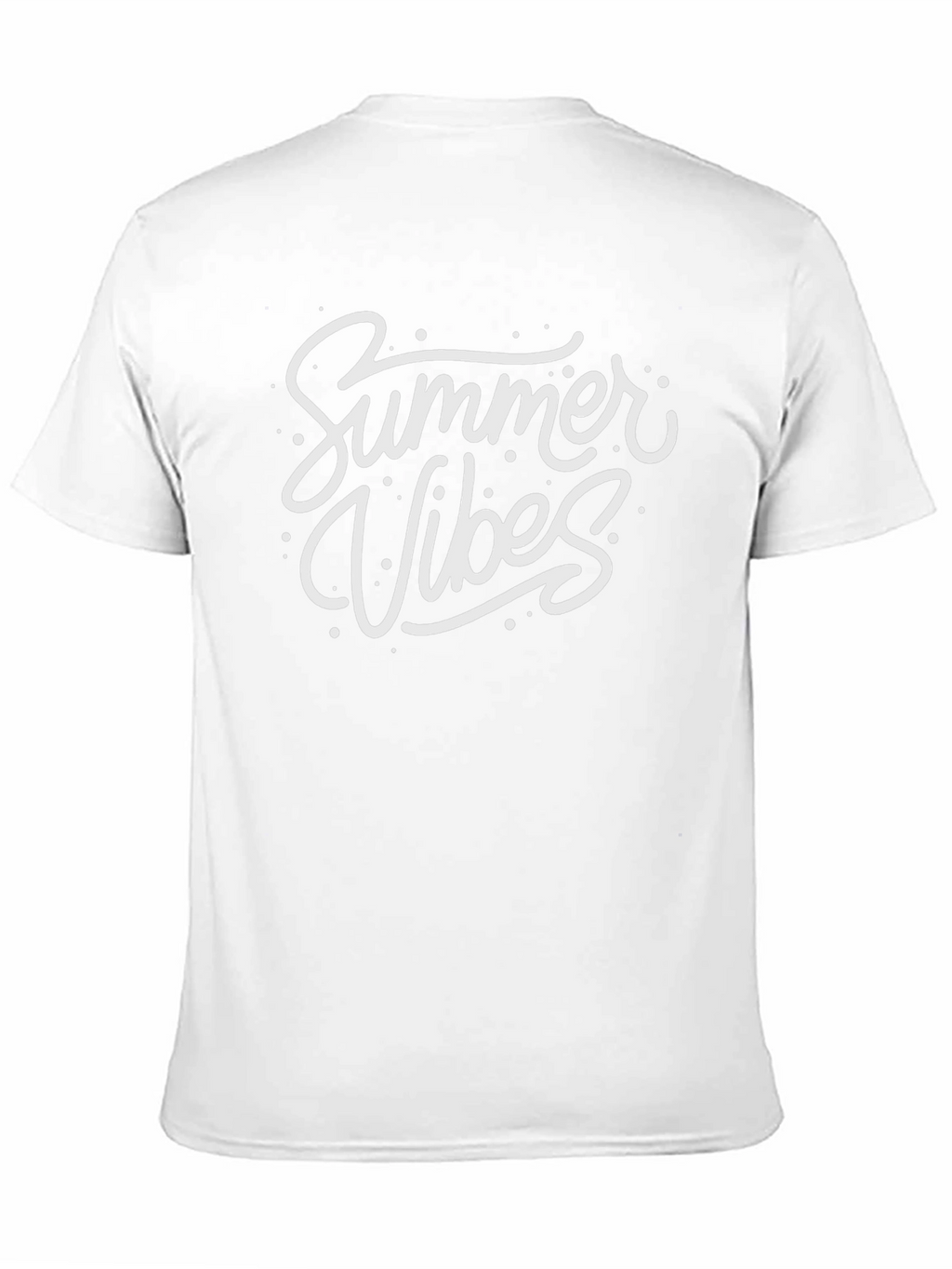 Summer Vibes Graphic Tee - Black Cotton T-Shirt