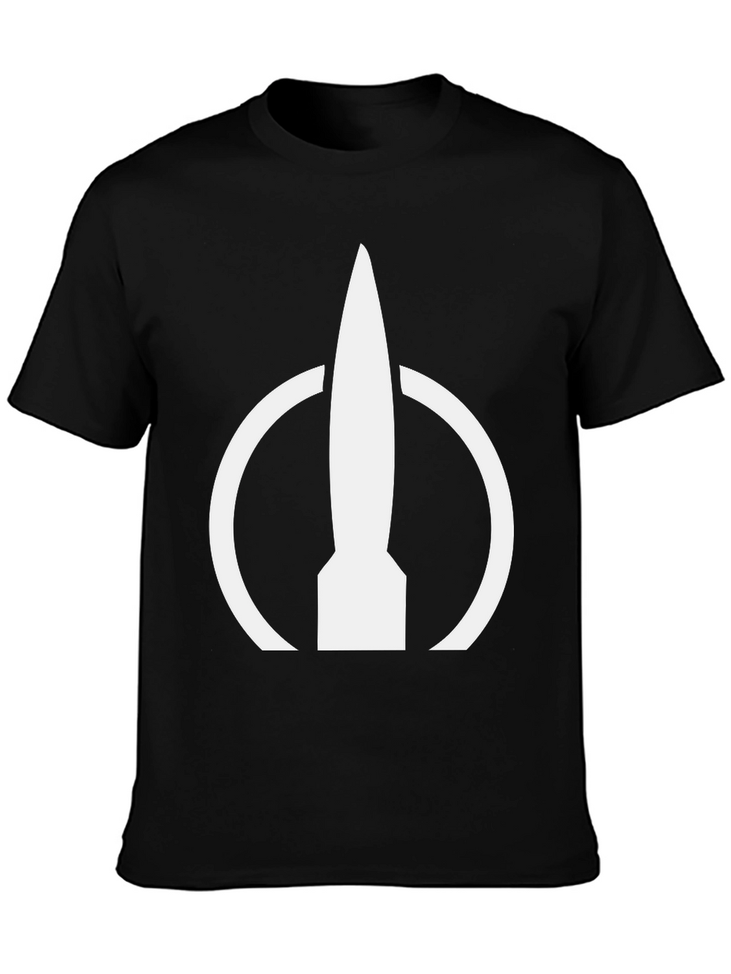 Rocket Symbol Black T-Shirt