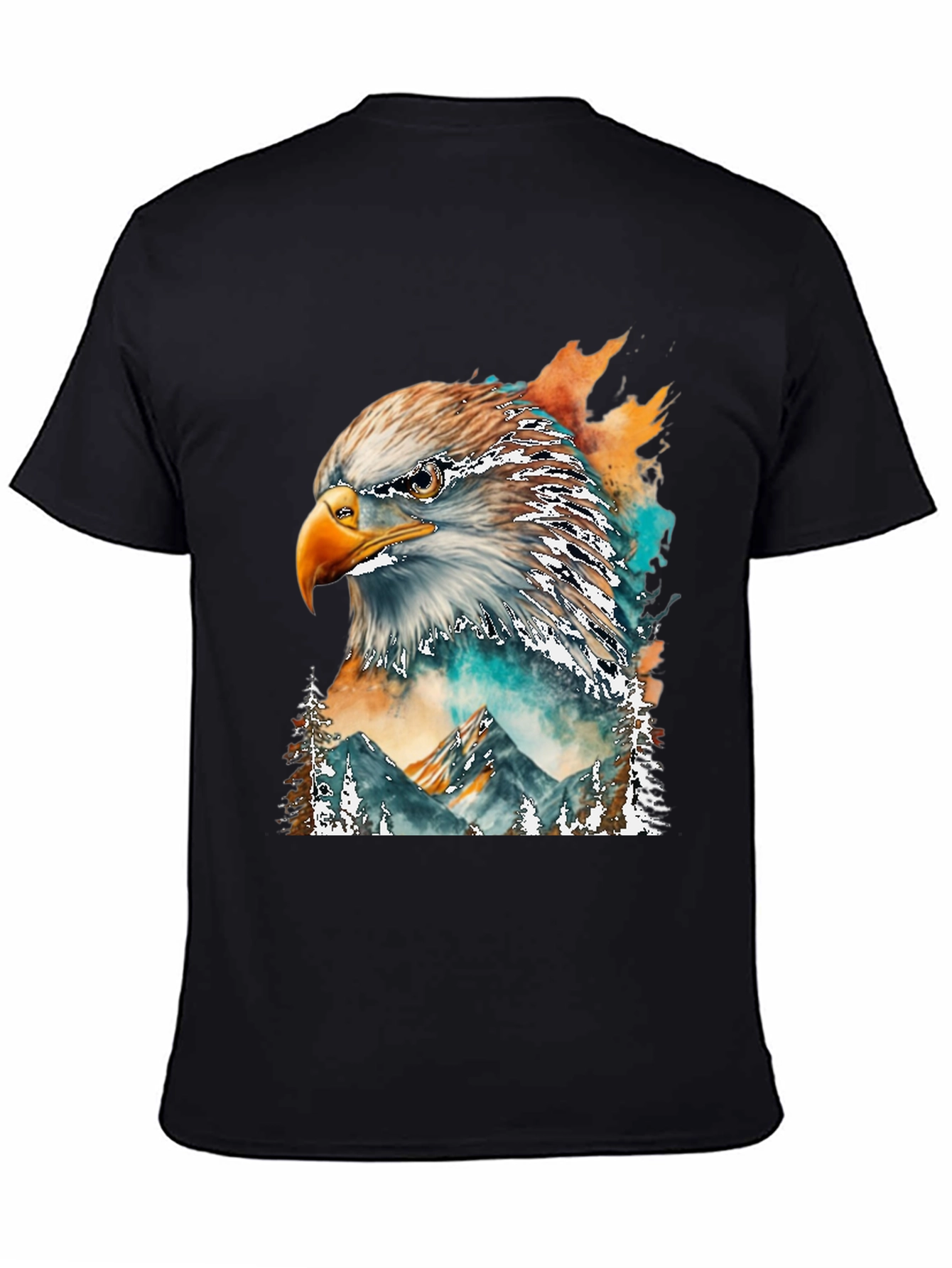 Eagle Mountain Watercolor Mens T-Shirt