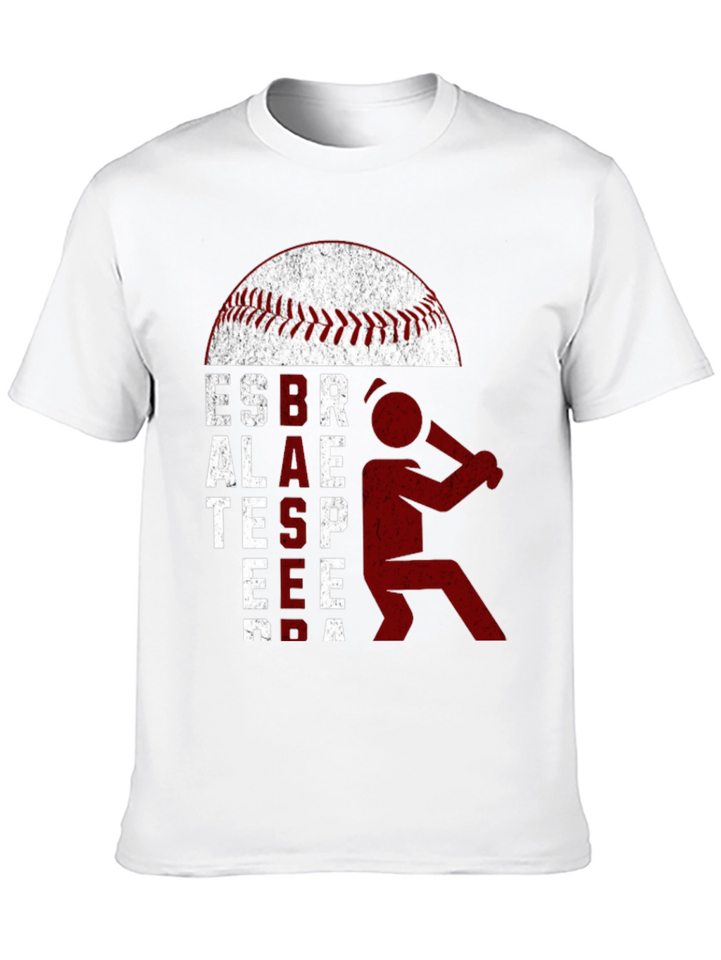 Baseball Player Graphic Tee - Strike Zone Comfort