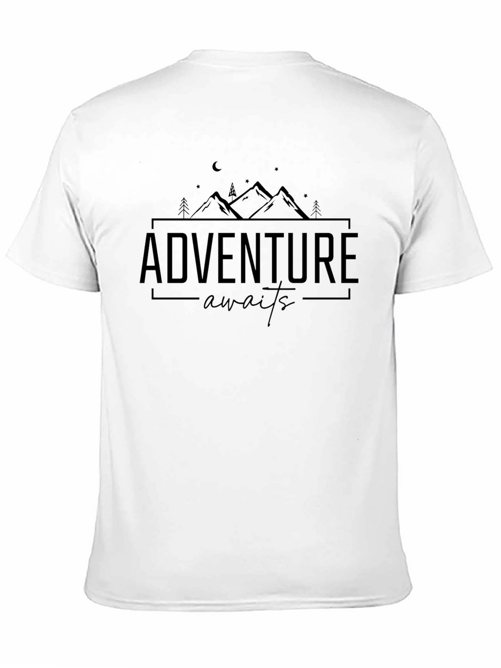 Adventure Awaits Graphic Tee - Unisex Black T-Shirt