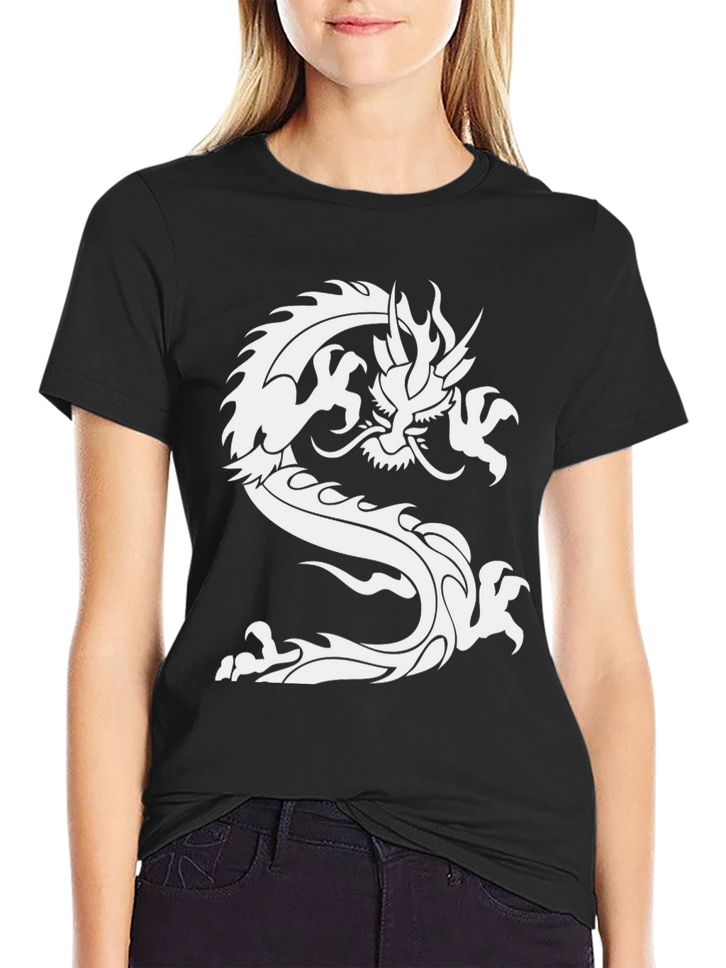 Dragon Graphic Black T-Shirt - Bold Style