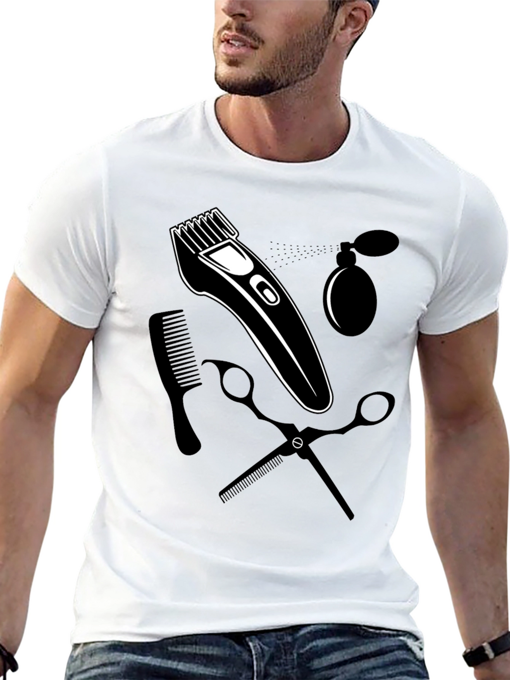 Barber Tool Graphic T-Shirt