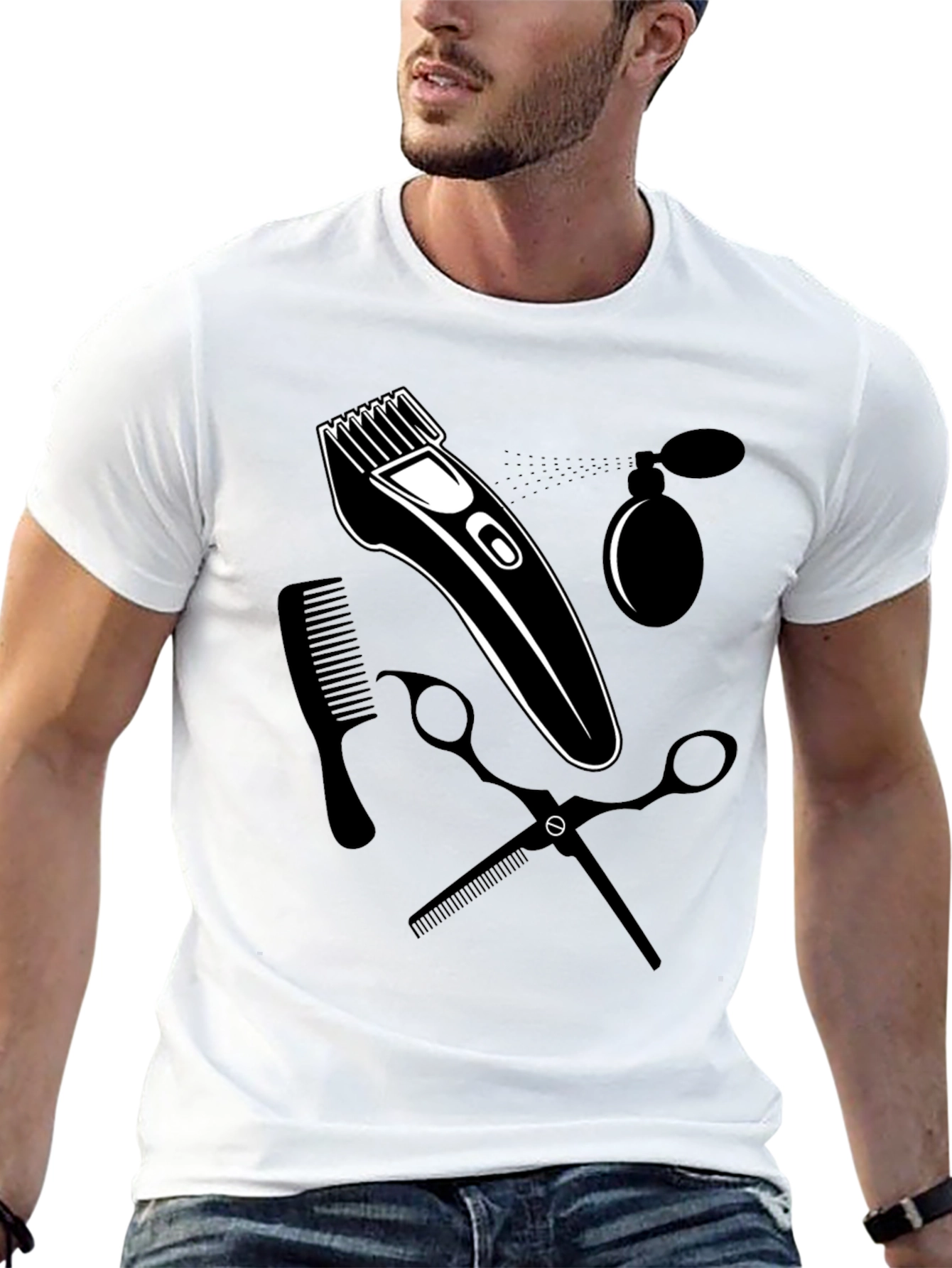 Barber Tool Graphic T-Shirt