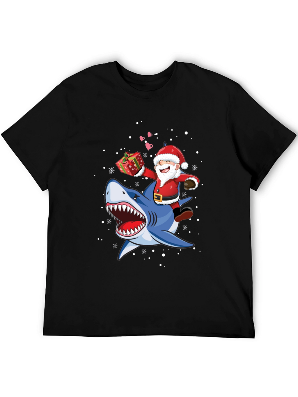 Santa Shark T-Shirt - Holiday Tee