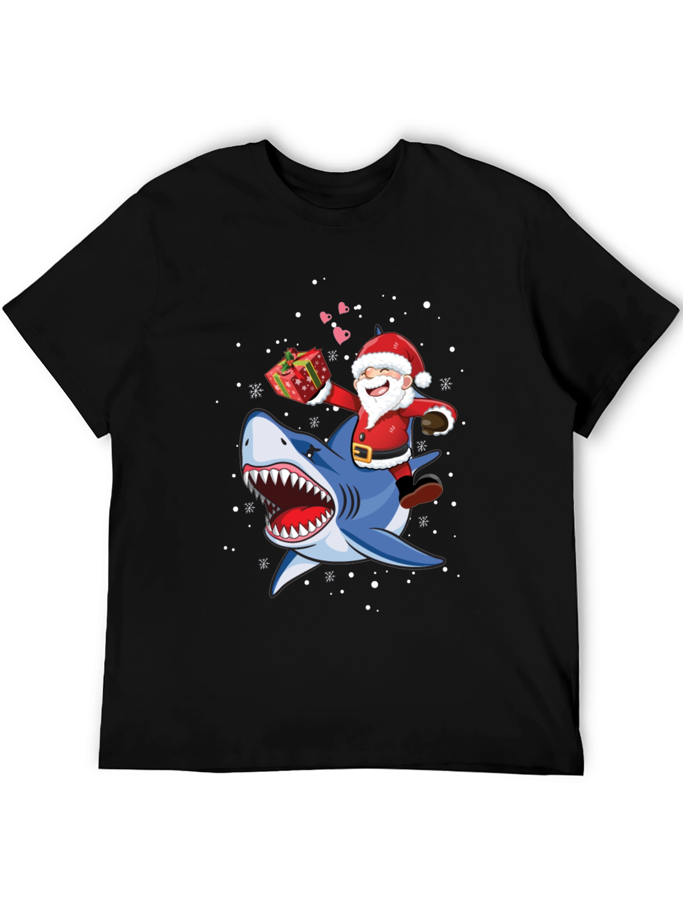 Santa Shark T-Shirt - Holiday Tee