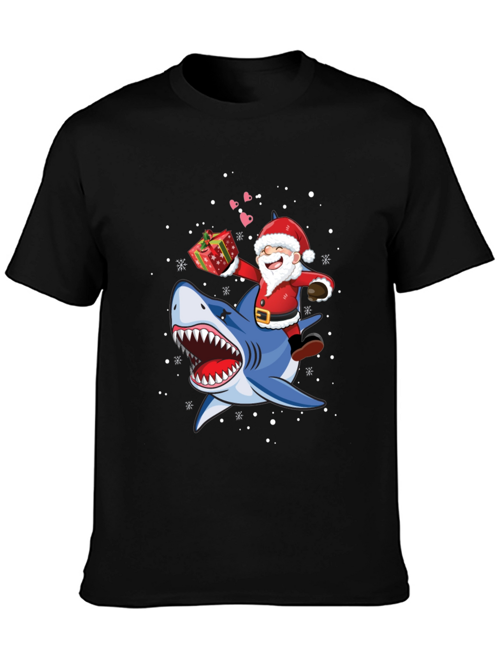 Santa Shark T-Shirt - Holiday Tee