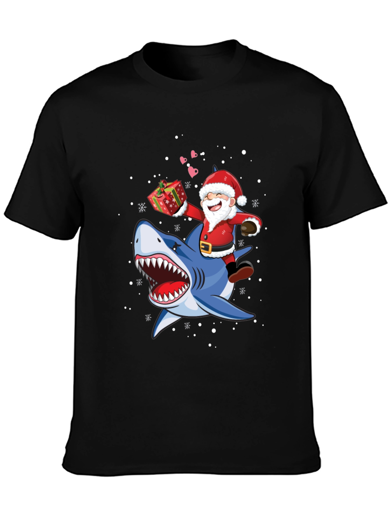 Santa Shark T-Shirt - Holiday Tee