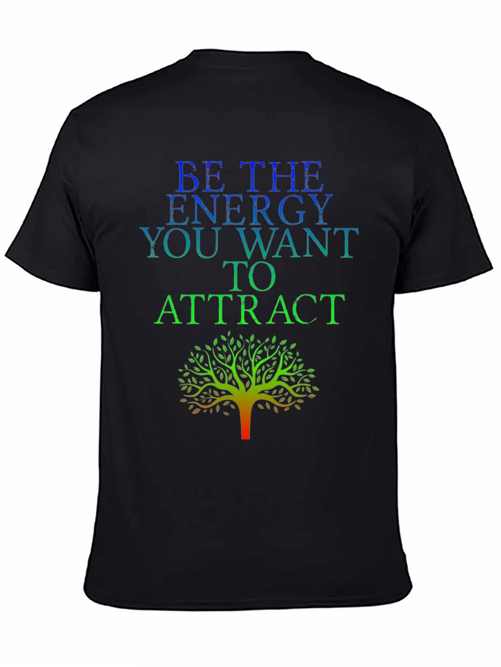 Energy Tree Graphic Tee - Black Cotton Blend
